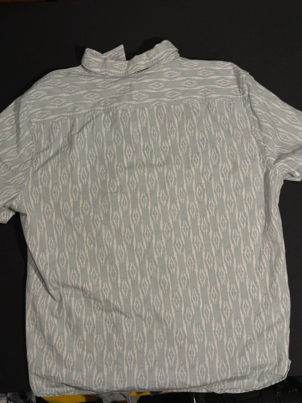 Levi's Pale Blue Ikat-Pattern Short-Sleeve Button-Down Shirt